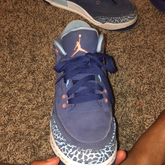 Navy Blue,Light Blue,Orange Jordan’s - Picture 5 of 5